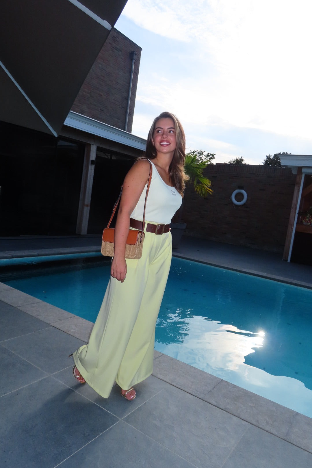 Fresh Lemon Wide Leg Pants