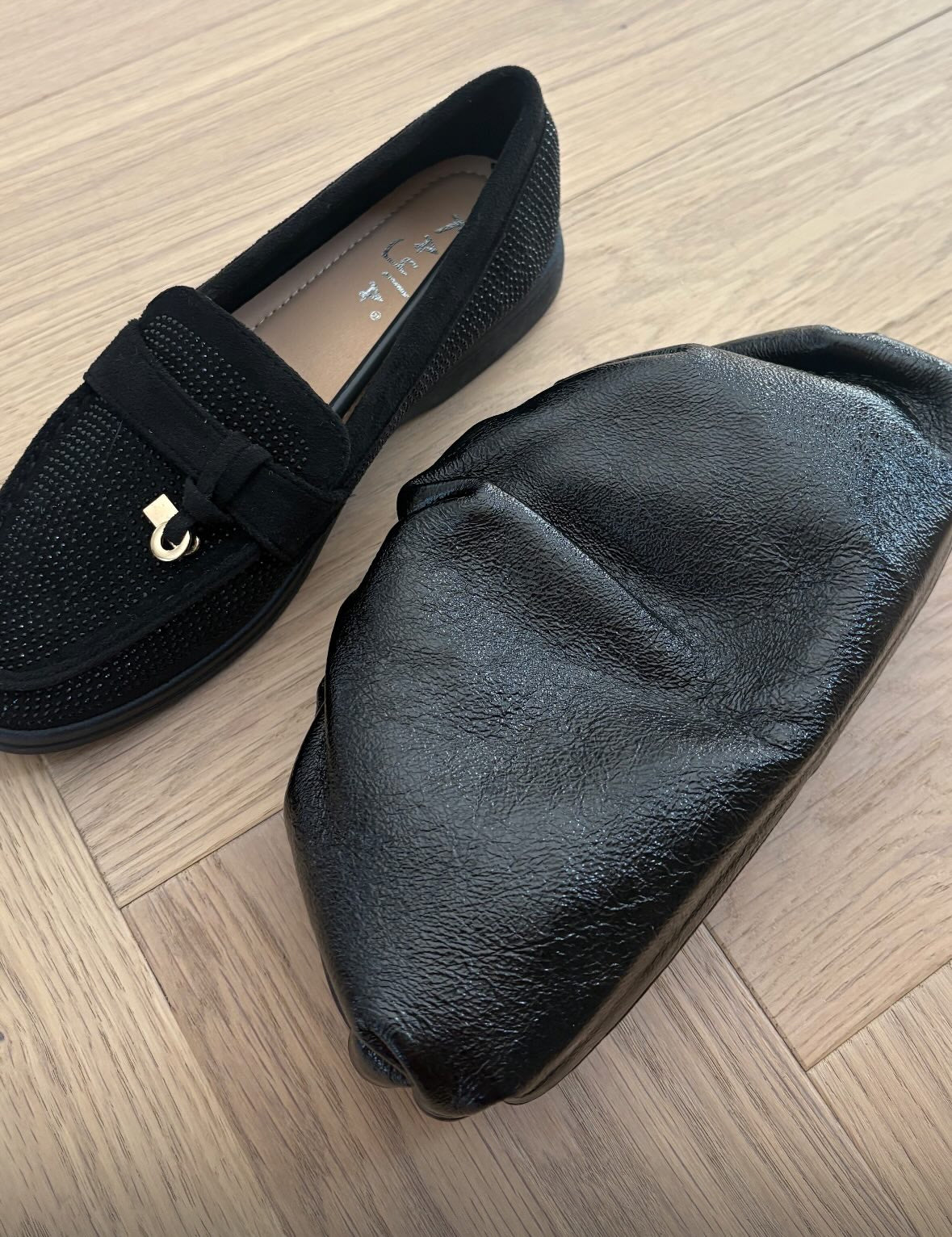 Glitter loafers