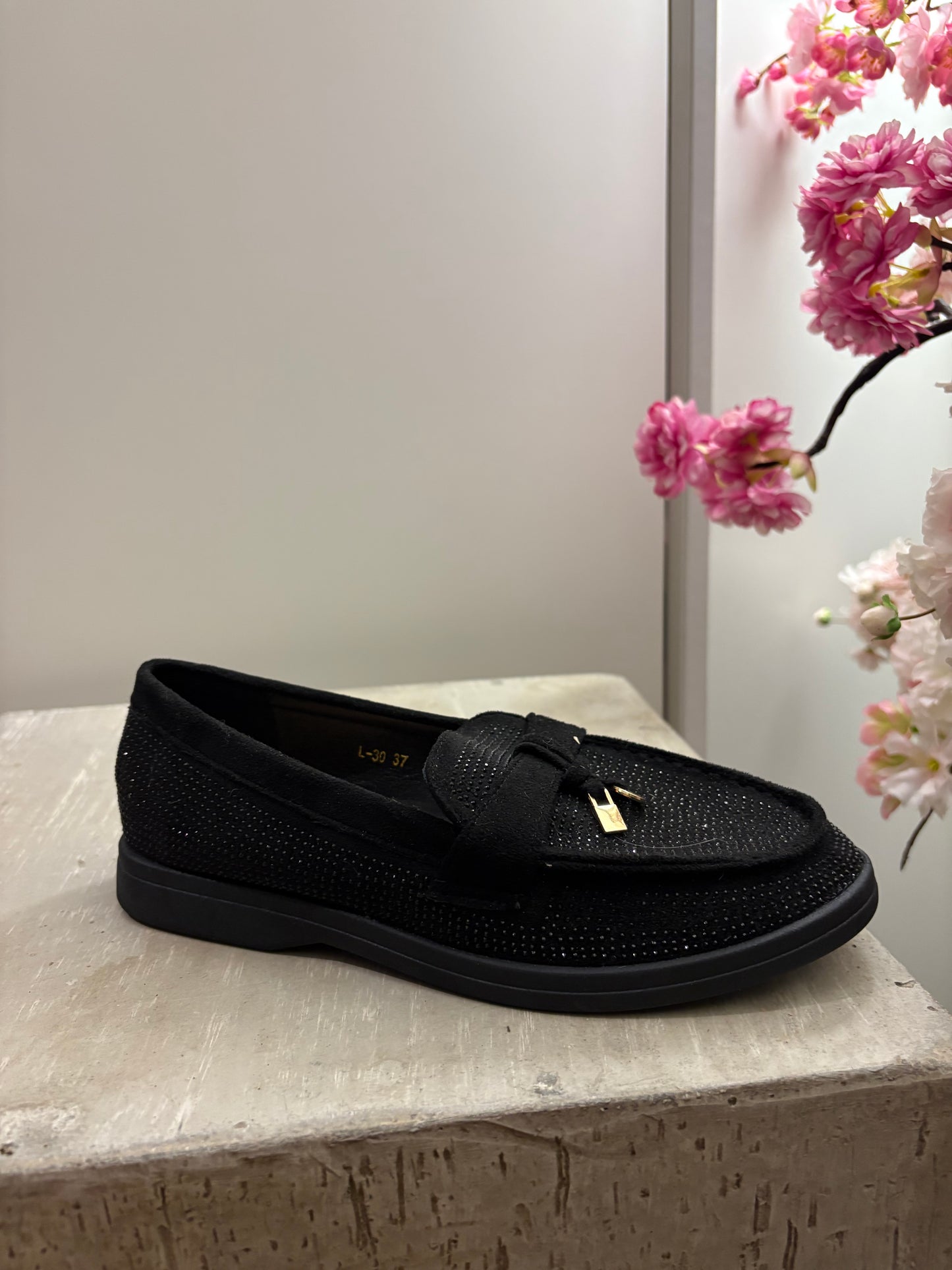 Glitter loafers