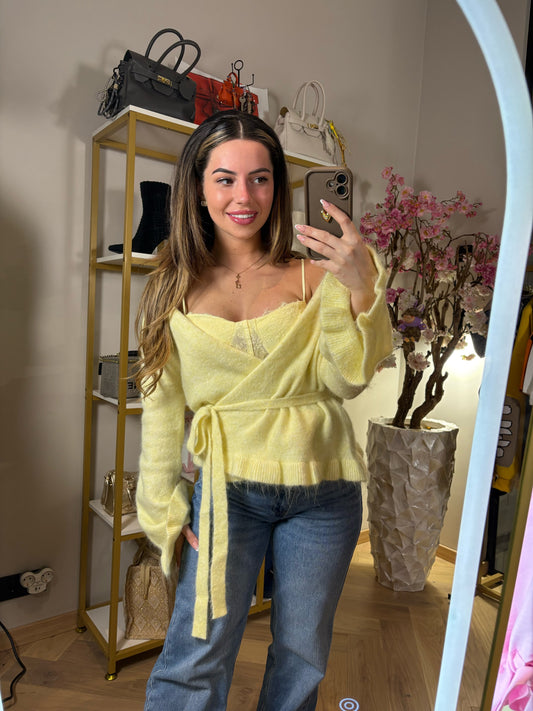 Aria wrap Sweater