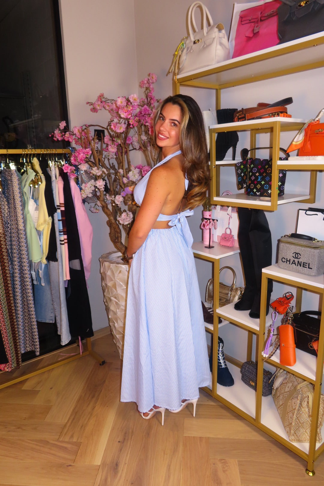 Santorini Striped Two Piece Set