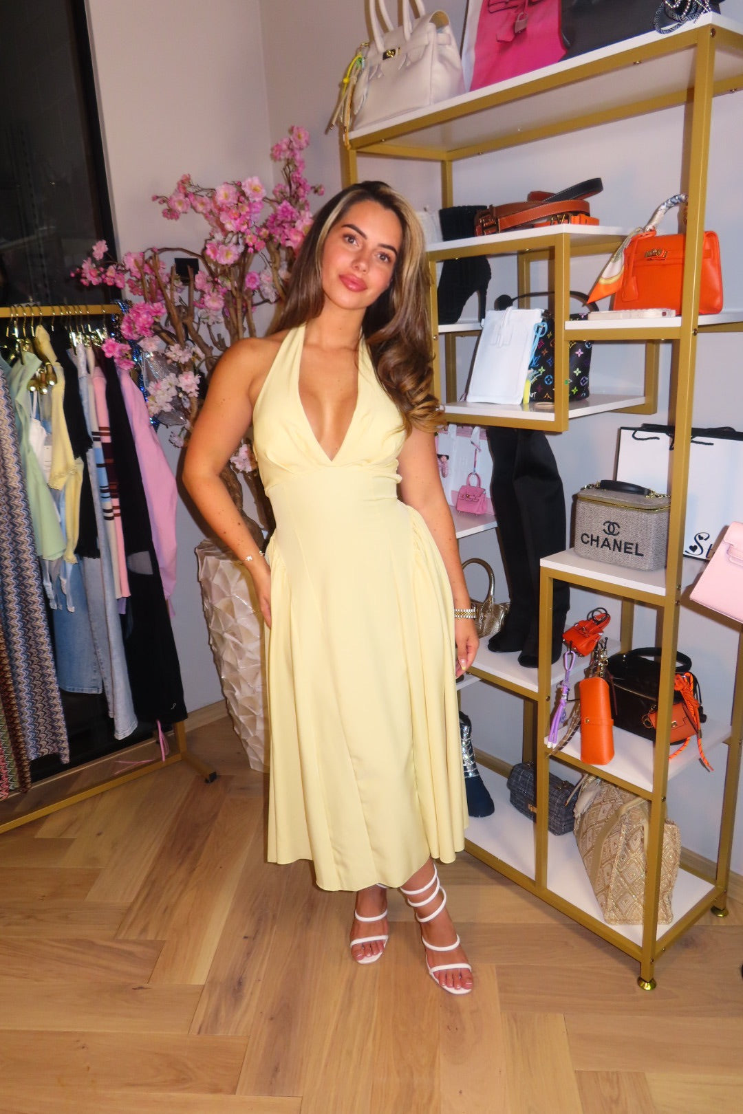Soleil Halter Dress